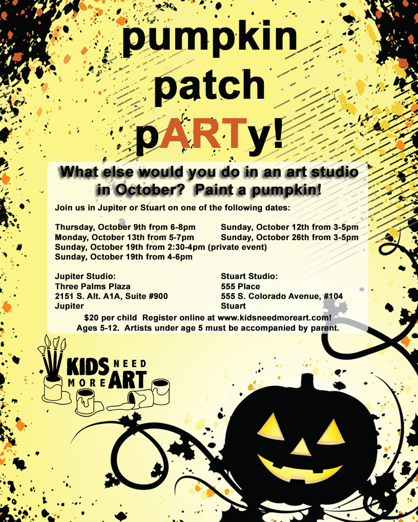pumpkin patch party flyer 2014